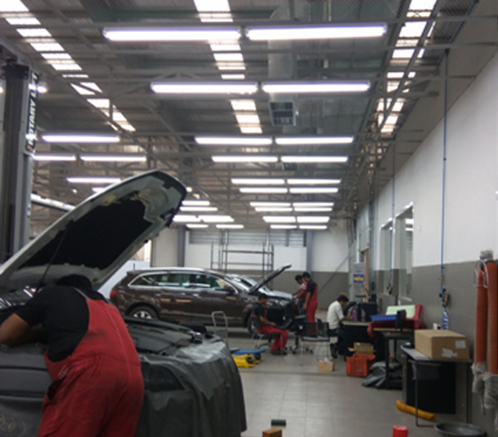 Air Cooling Solution for Automobile Showroom & Service Station